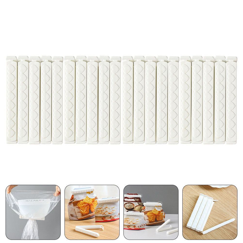 Food Snacks Easy - 20 Stück Snack-Verschlussklammern, Lebensmittel-Versiegelungsclips, Frischhalteklammern, einfach