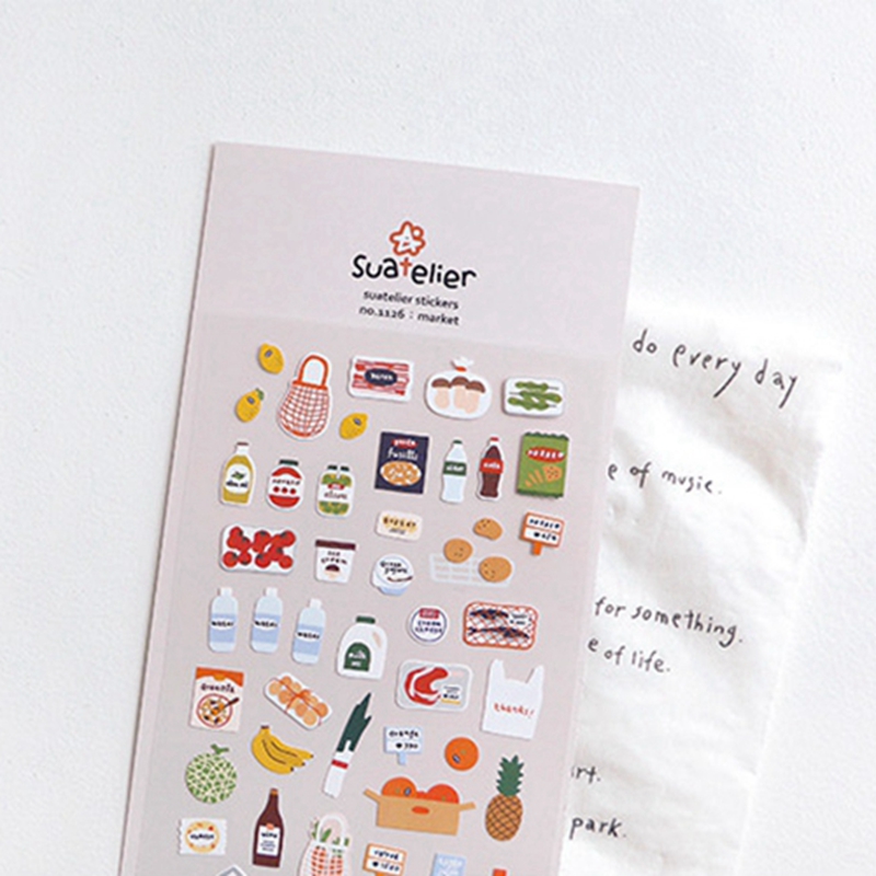 Junk Food Snacks - Suatelier Nr. 1126 „Market“ Aufkleber Scrapbooking