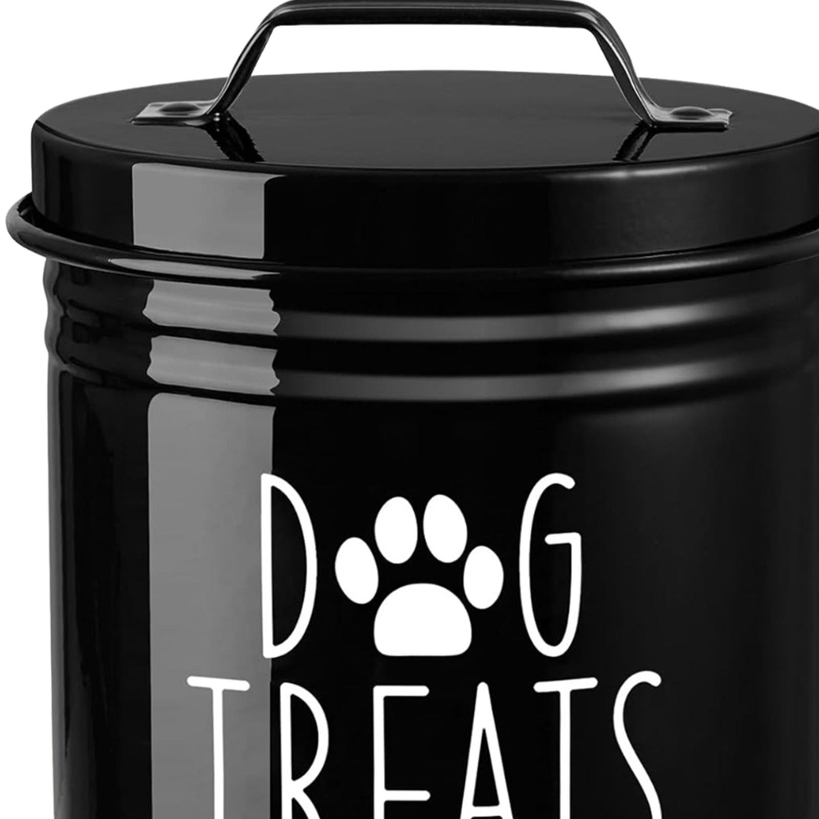Food Snacks Easy - Metall-Hundekeksdose Versiegelter Aufbewahrungsbehälter für Hundefutter Welpen-Leckerlis