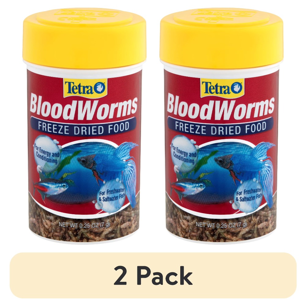 Food Protein Snacks - Gefriergetrocknete Blutwürmer Fischfutter Hochprotein-Leckerbissen für Betta