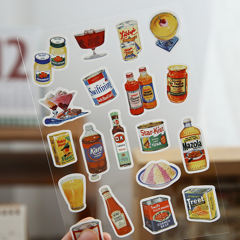 Junk Food Snacks - Niedliche Lebensmittel-Aufkleber Ästhetische Snack-Sauce-Küche Junk Journaling