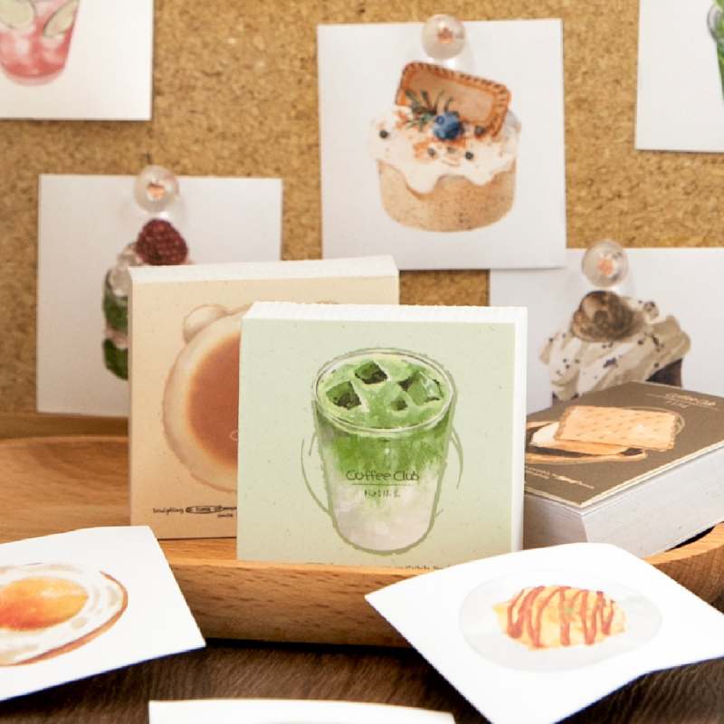 Junk Food Snacks - Niedliche Aufkleber mit Motiven von Bäckerei,