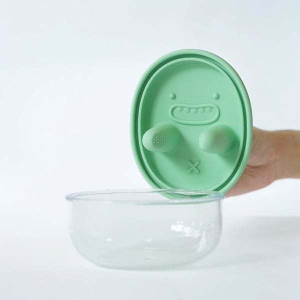 Food Snacks Easy - Leicht zu reinigende Snack-Aufbewahrungsbox mit Silikondeckel,