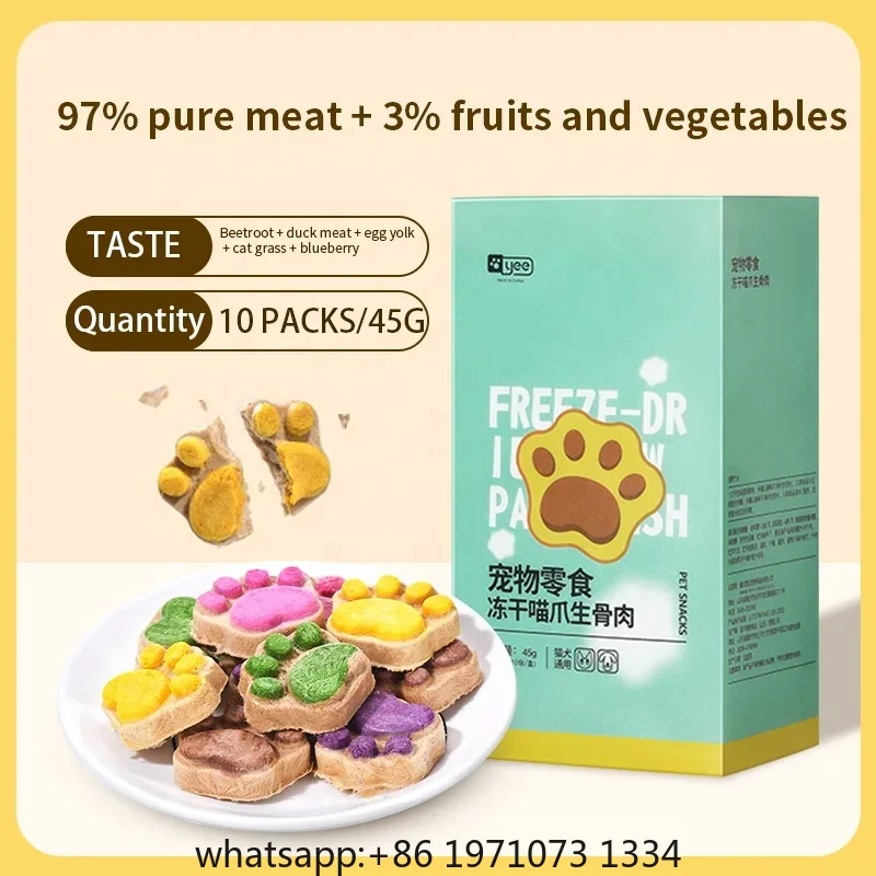 Gefriergetrocknete Katzensnack – Food Protein Snacks Bewertung und Preis