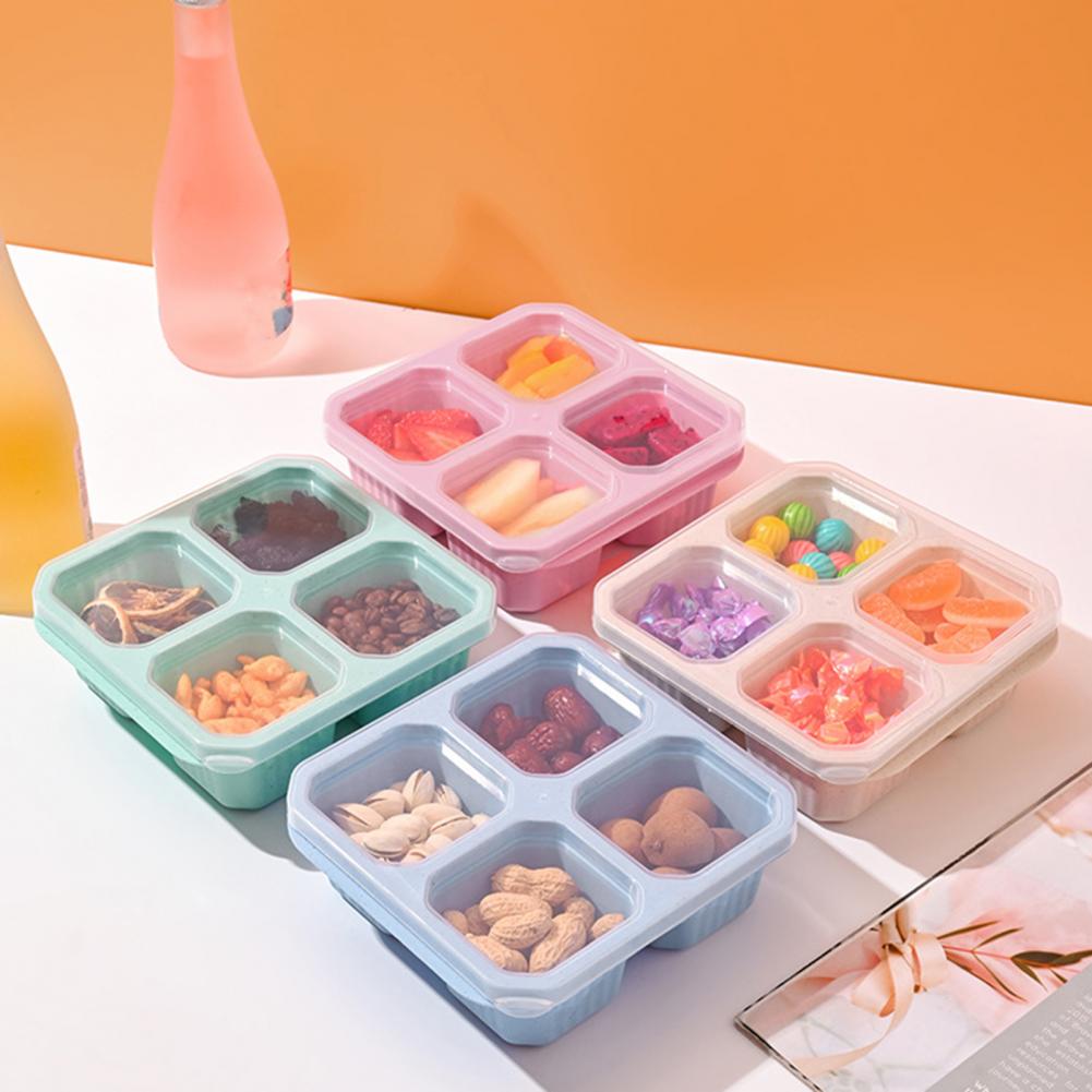 Snackbehälter-Set mit 4 Fächer – Food Snacks Easy Bewertung und Preis