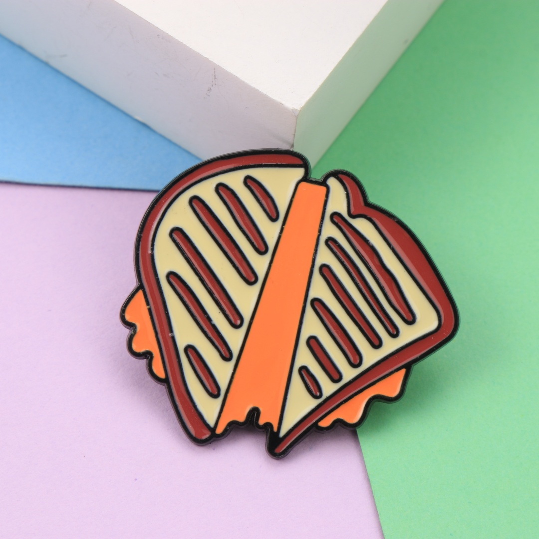 Cartoon-Emaille-Brosche „Grill – Zinc Food Snacks Bewertung und Preis