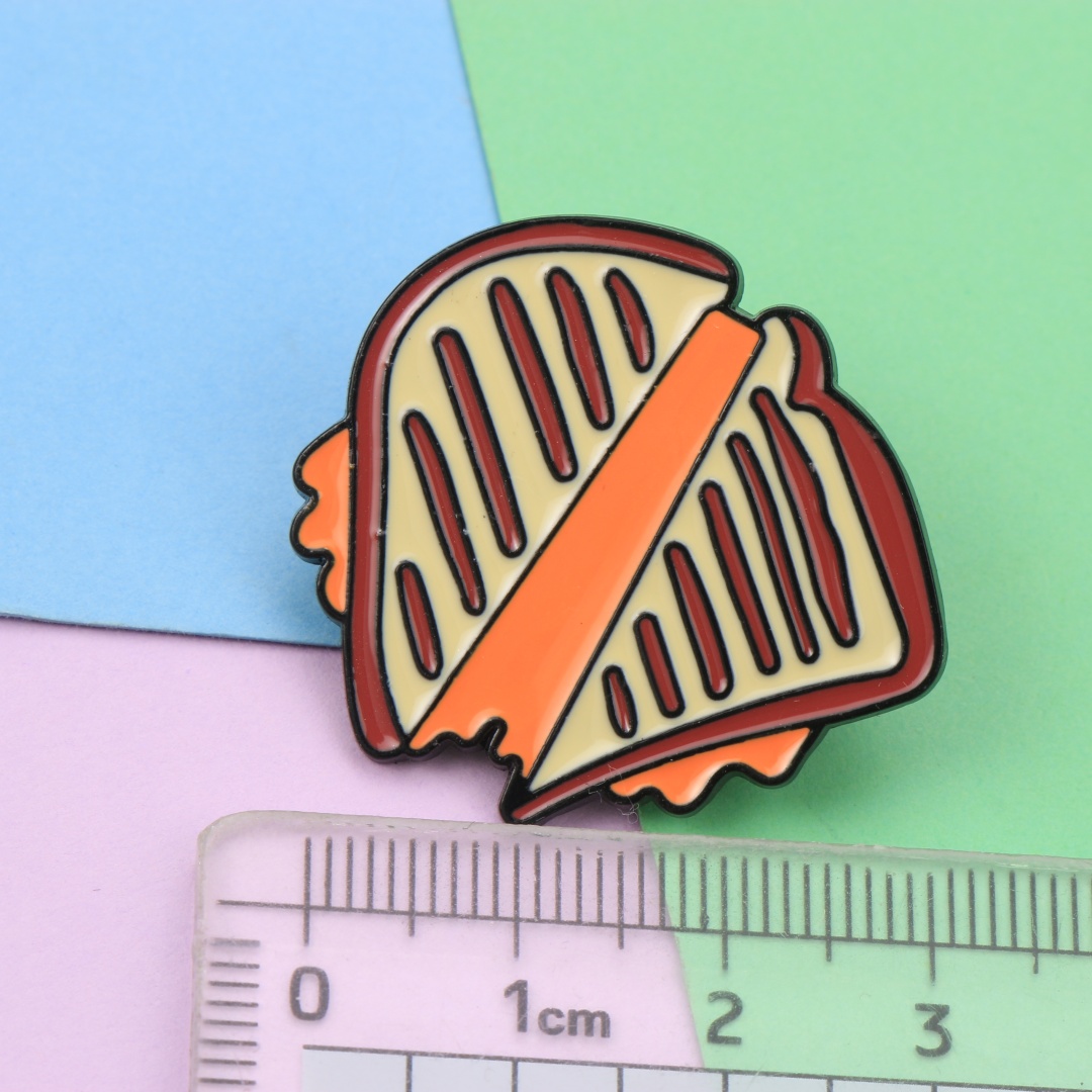 Cartoon-Emaille-Brosche „Grill – Zinc Food Snacks Bewertung und Preis