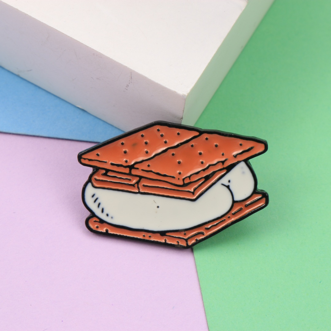 Cartoon S'mores Marshmallow Cr – Zinc Food Snacks Bewertung und Preis